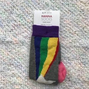 Star and rainbow socks